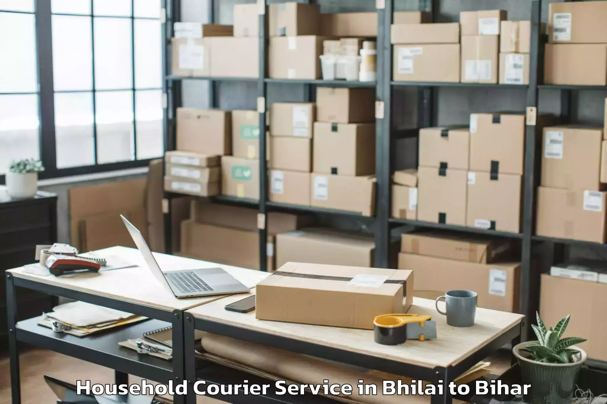 Reliable Bhilai to Triveniganj Household Courier